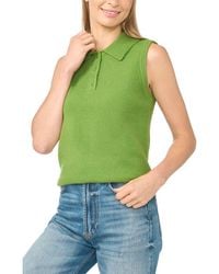 Cece - Polo Sweater Vest - Lyst