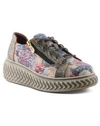 Spring Step - Tiretread Lace-Up Sneaker - Lyst
