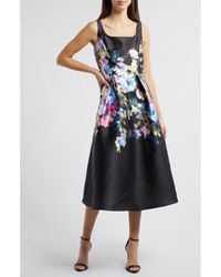 Julia Jordan - Floral Fit & Flare Cocktail Midi Dress - Lyst