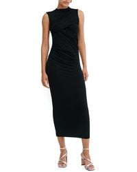 MARCELLA - Huron Ruched Sleeveless Dress - Lyst