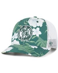 '47 - Boston Celtics Beach Side Trucker Adjustable Hat - Lyst