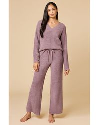 Softies - Waffle Marshmallow V-Neck Lounge Set - Lyst