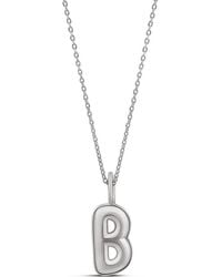 SHYMI - Bubble Letter Initial Charm Necklace - Lyst