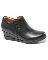 HALSA FOOTWEAR - Devina Wedge Bootie - Lyst