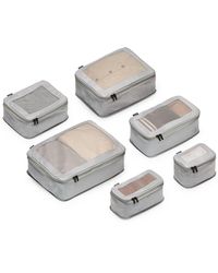 Monos Set Of 6 Mesh Packing Cubes - Gray