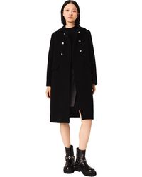 Maje - Long Wool Blend Coat - Lyst