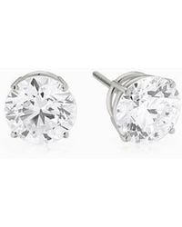 Oradina - 14K Solid Luminous 4 Carat Lab Diamond Studs - Lyst