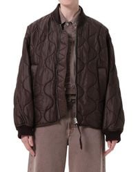 Agolde - Isla Onion Quilted Bomber Jacket - Lyst