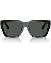 Versace - Biggie 57Mm Rectangular Sunglasses - Lyst
