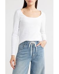 Madewell - Long Sleeve Pointelle T-Shirt - Lyst