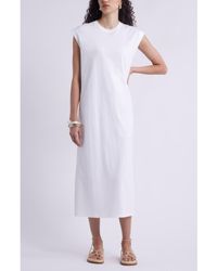 Nordstrom - Muscle Sleeve Pima Cotton Jersey Maxi Dress - Lyst