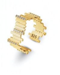 Spero London - New Multiple Bar Sterling Ring - Lyst
