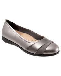 Trotters - Danni Leather & Suede Flat - Lyst