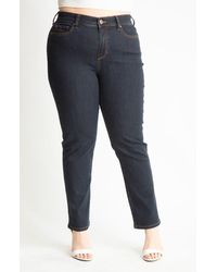 Slink Jeans - High Waist Straight Leg Jeans - Lyst