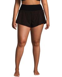Lands' End - Plus Size 3 Pinchless Flutter Swim Short With Panty - Lyst