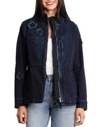 Billy T - Butterfly Embroidery Cotton Blend Jacket - Lyst