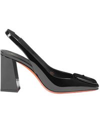 Santoni - Patent Leather High-Heel Slingback - Lyst