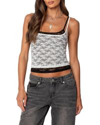 Edikted - Wynnie Layered Lace Camisole - Lyst