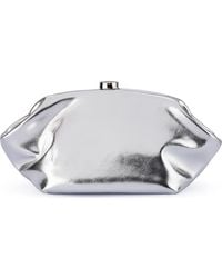 OLGA BERG - Tally Metallic Faux Leather Frame Clutch - Lyst