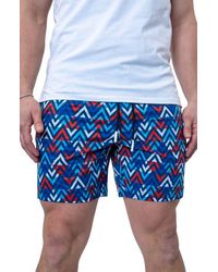 Maceoo - Swim Lion Patriot Swim Trunks - Lyst