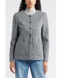 Nordstrom - Textured Collarless Jacket - Lyst