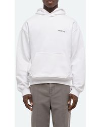 Helmut Lang - Plastic Compact Cotton Graphic Hoodie - Lyst
