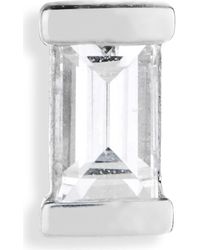 Maria Tash - Diamond Baguette Single Threaded Stud Earring - Lyst