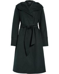 kenneth cole reaction wool blend maxi wrap coat