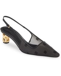 Givenchy - G-cube Pointed Toe Slingback Pump - Lyst