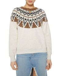 Mother - The Half Of Me Fair Isle Sweater - Lyst