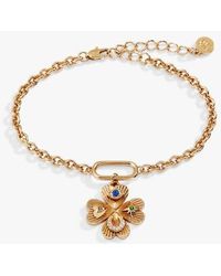 ALEX AND ANI - Lucky Four Leaf Clover Bracelet - Lyst