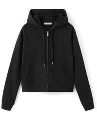 Mango - Raglan Sleeve Cotton Zip Hoodie - Lyst