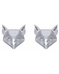 DESERI - Fox Stud Earrings - Lyst