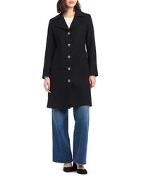 Kate Spade - Single Breasted Notch Lapel Coat - Lyst
