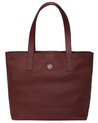 Gorski - Leather Tote Bag With Removable Zipped Pouch - Lyst