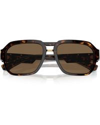 Dolce & Gabbana - 56mm Pilot Sunglasses - Lyst