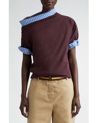 Dries Van Noten - Layered Asymmetric Cotton Sweatshirt - Lyst