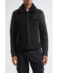 Moncler - Zerique Mixed Media Down Jacket - Lyst