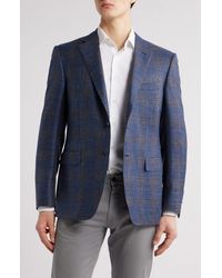 Canali - Siena Regular Fit Plaid Wool & Silk Blend Sport Coat - Lyst