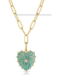 Thatch - Malene Heart Charm Paperclip Pendant Necklace - Lyst