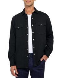 Brooklyn Brigade - Solid Waffle Knit Shirt Jacket - Lyst