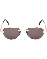 Tom Ford - Astor 55Mm Gradient Pilot Sunglasses - Lyst