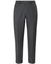 Brunello Cucinelli - Wide Chalk Stripe Trousers - Lyst