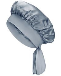 BLISSY - Bow Mulberry Silk Bonnet - Lyst