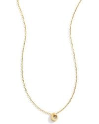 Mint & Lily - Tiny Script Initial Necklace - Lyst