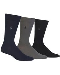 Polo Ralph Lauren - Assorted 3-Pack Supersoft Socks - Lyst