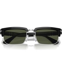 Persol - Italian Rectangular Acetate Sunglasses - Lyst