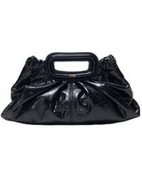 Maje - Crackled Leather Milpli Mini Clutch - Lyst