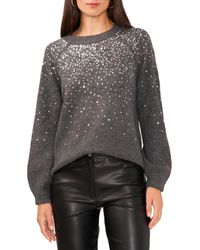 Vince Camuto - Sequin Crewneck Sweater - Lyst