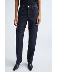 TOTEME - Low Rise Organic Cotton Denim Straight Leg Jeans - Lyst